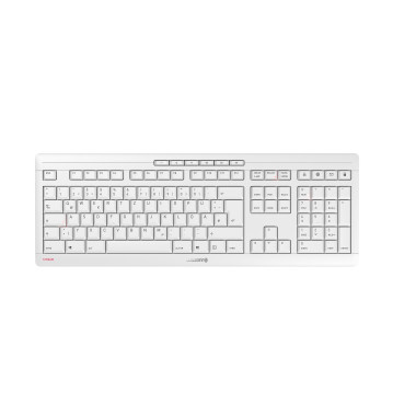 CHERRY Stream Desktop Recharge clavier Souris incluse Universel RF sans fil QWERTY Anglais britannique Gris