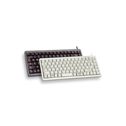 CHERRY Compact keyboard, Combo (USB + PS 2) clavier Bureau USB + PS 2 QWERTY Gris