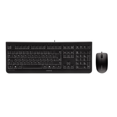 CHERRY DC 2000 clavier Souris incluse Universel USB QWERTZ Tchèque Noir