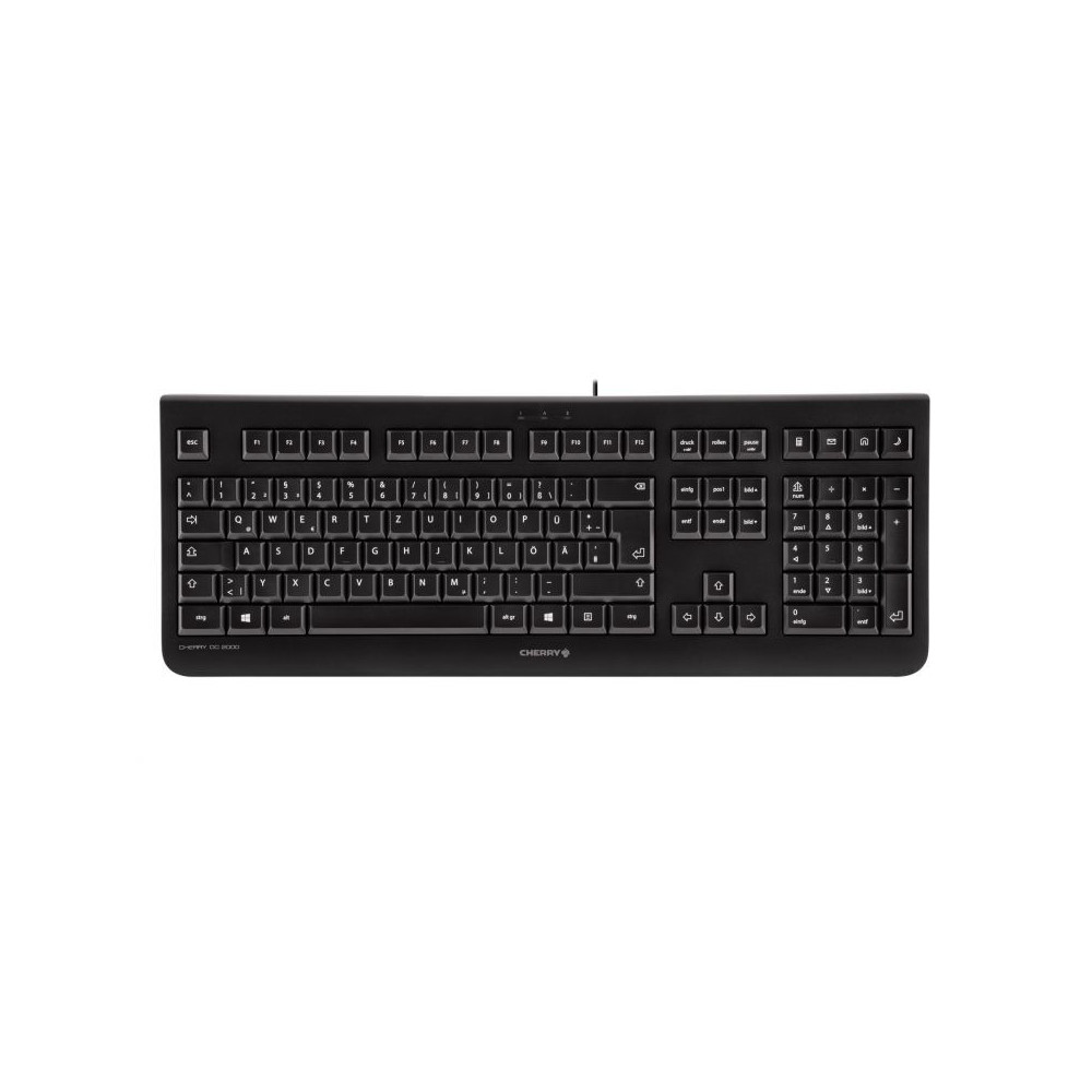 CHERRY DC 2000 clavier Souris incluse Universel USB QWERTZ Tchèque Noir