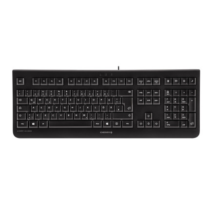 CHERRY DC 2000 clavier Souris incluse Bureau USB QWERTY Nordique Noir