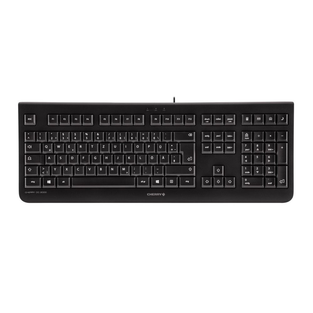 CHERRY DC 2000 clavier Souris incluse Bureau USB QWERTY Nordique Noir CHERRY DC 2000 clavier Souris incluse Bureau USB QWERTY Nordique Noir