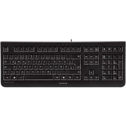 CHERRY KC 1000 clavier Universel USB QWERTY Nordique Noir