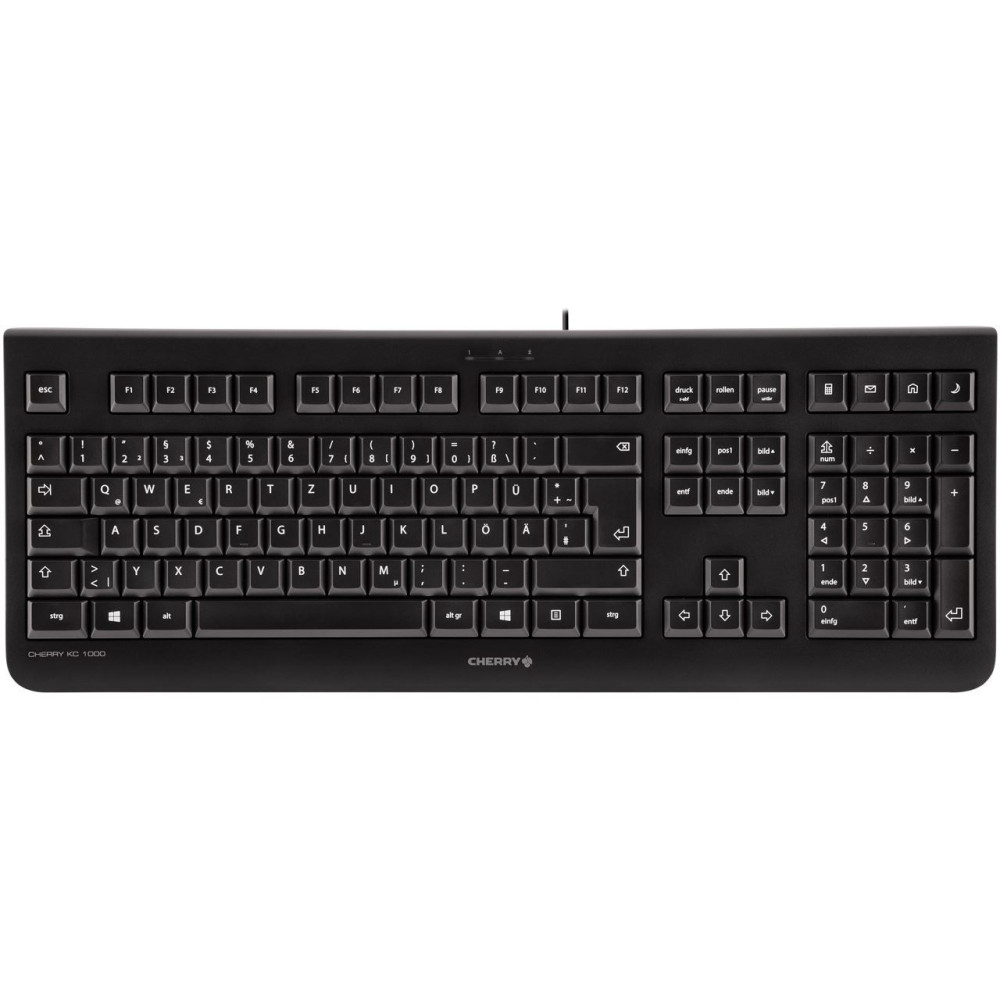 CHERRY KC 1000 clavier Universel USB QWERTY Nordique Noir CHERRY KC 1000 clavier Universel USB QWERTY Nordique Noir