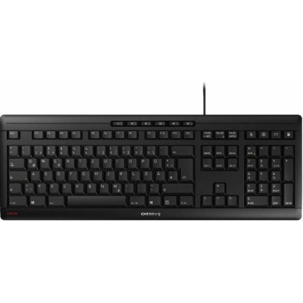 CHERRY STREAM KEYBOARD clavier Bureau USB QWERTZ Tchèque, Slovaque Noir