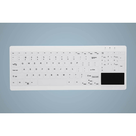 Active Key AK-C7412 clavier Industriel USB Anglais britannique Blanc