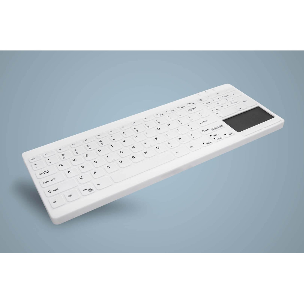 Active Key AK-C7412 clavier Industriel USB Anglais britannique Blanc