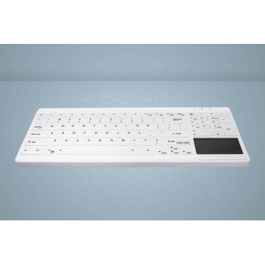 Active Key AK-C7412 clavier Industriel USB Anglais britannique Blanc