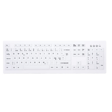 CHERRY AK-C8100F-FUS-W NOR clavier Médical RF sans fil QWERTY Norvégien Blanc