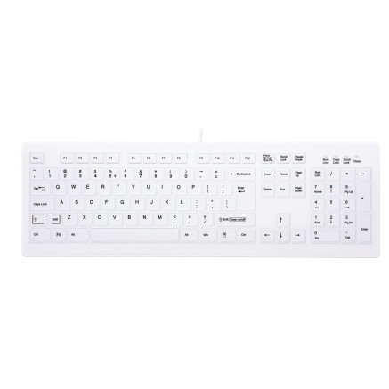 CHERRY AK-C8100F-U1-W US clavier Médical USB QWERTY Anglais américain Blanc