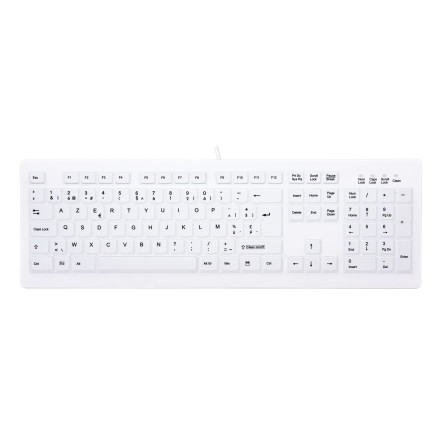 CHERRY AK-C8100F-UVS-W US clavier Médical USB QWERTY Anglais américain Blanc