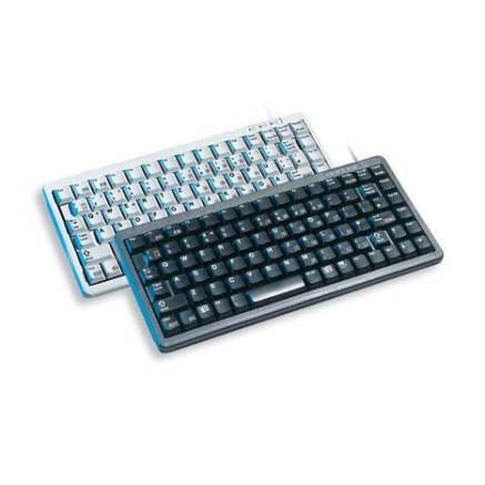 CHERRY Compact keyboard G84-4100, light grey, CH clavier USB + PS 2 Gris