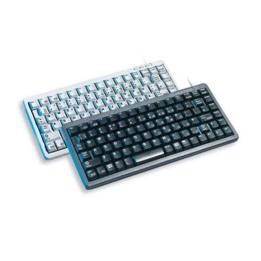 CHERRY Compact keyboard G84-4100, light grey, CH clavier USB + PS 2 Gris