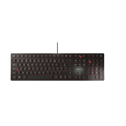 CHERRY KC 6000 Slim clavier Universel USB AZERTY Belge Noir