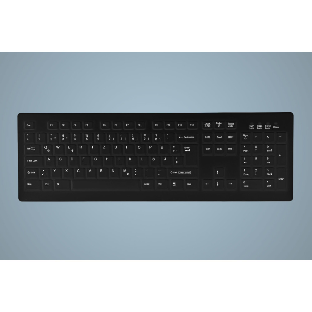 Active Key AK-C8100 clavier Médical USB QWERTZ Allemand Noir