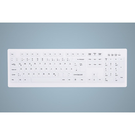 Active Key AK-C8100FA-UVS-W GE clavier Médical USB QWERTY Anglais britannique Blanc