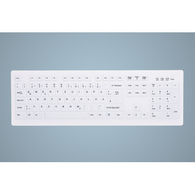 Active Key AK-C8100FA-UVS-W GE clavier Médical USB QWERTY Anglais britannique Blanc