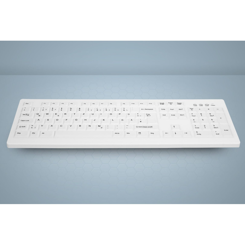 Active Key AK-C8100FA-UVS-W GE clavier Médical USB QWERTY Anglais britannique Blanc