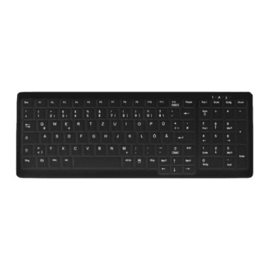 Active Key AK-C7000F clavier Bureau FR sans fil +USB Allemand Noir