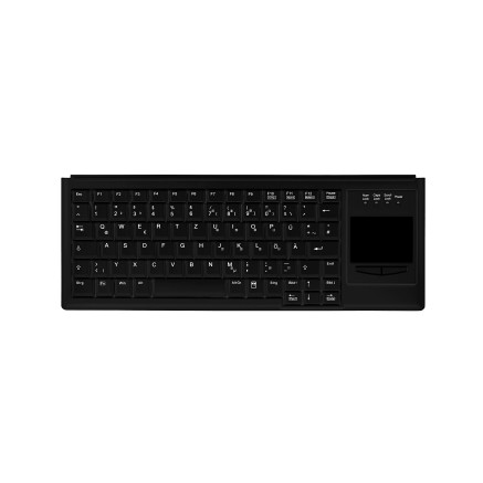 Active Key AK-4400-G clavier Universel PS 2 QWERTZ Allemand Noir