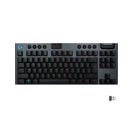 Logitech G 920-009503 clavier Jouer USB QWERTY US International Charbon