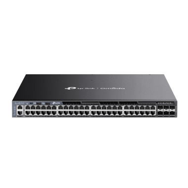 TP-Link Omada SG6654XHP Géré L3 Gigabit Ethernet (10 100 1000) Connexion Ethernet, supportant l'alimentation via ce port (PoE)