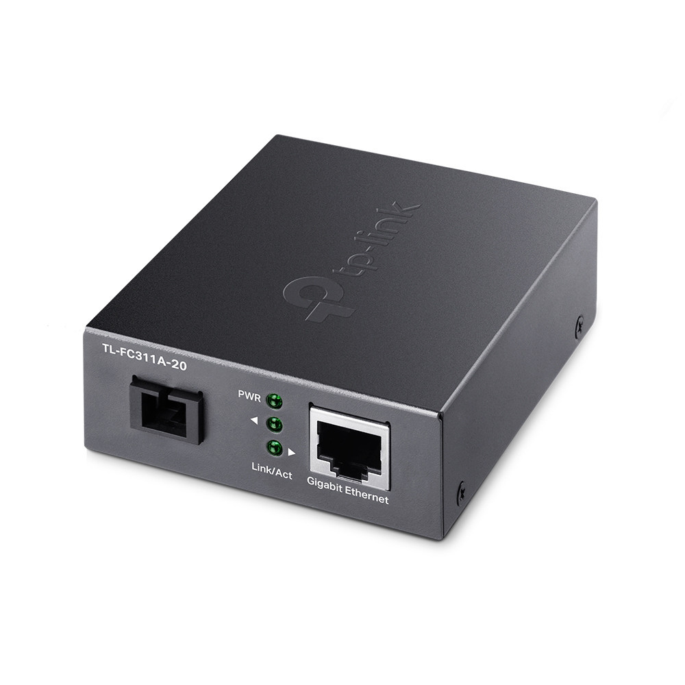 TP-Link TL-FC311A-20 convertisseur de support réseau 1000 Mbit s Monomode Noir TP-Link TL-FC311A-20 convertisseur de support réseau 1000 Mbit s Monomode Noir