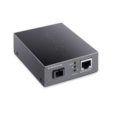 TP-Link TL-FC311A-20 convertisseur de support réseau 1000 Mbit s Monomode Noir