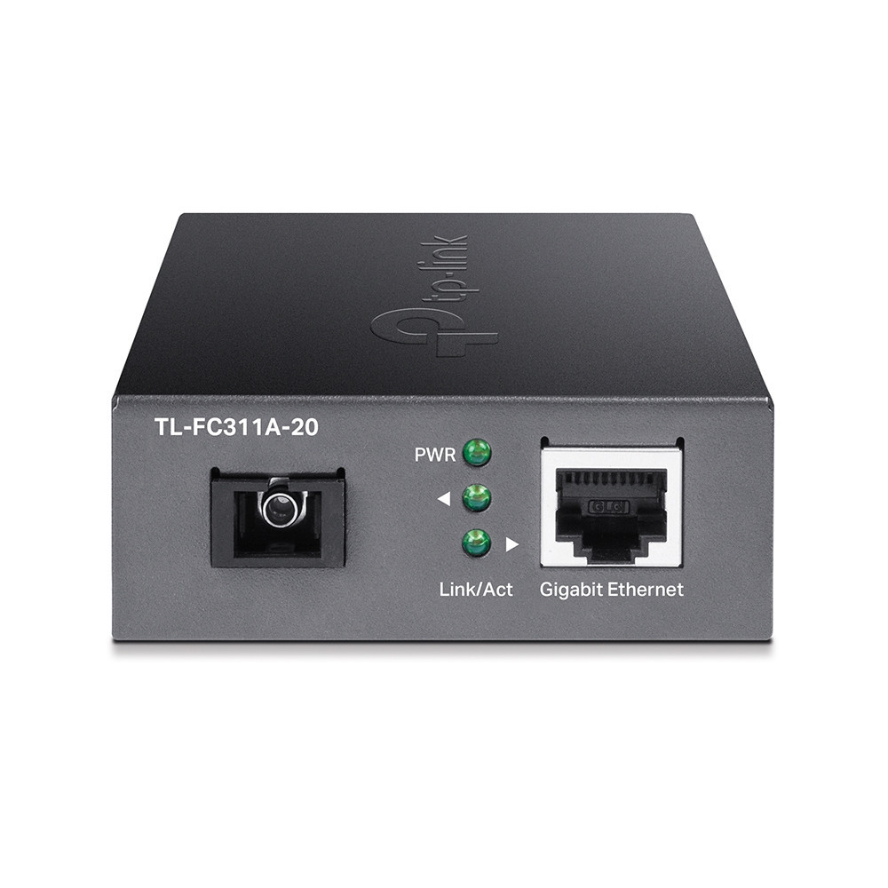 TP-Link TL-FC311A-20 convertisseur de support réseau 1000 Mbit s Monomode Noir