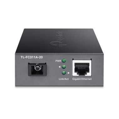 TP-Link TL-FC311A-20 convertisseur de support réseau 1000 Mbit s Monomode Noir