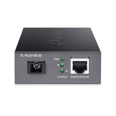 TP-Link TL-FC311B-20 convertisseur de support réseau 1000 Mbit s Monomode Noir