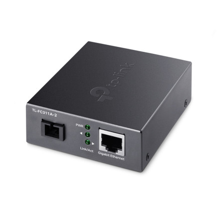 TP-Link TL-FC311A-2 convertisseur de support réseau 1000 Mbit s Monomode Noir