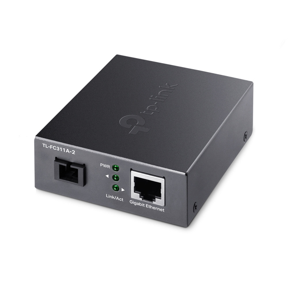 TP-Link TL-FC311A-2 convertisseur de support réseau 1000 Mbit s Monomode Noir TP-Link TL-FC311A-2 convertisseur de support réseau 1000 Mbit s Monomode Noir