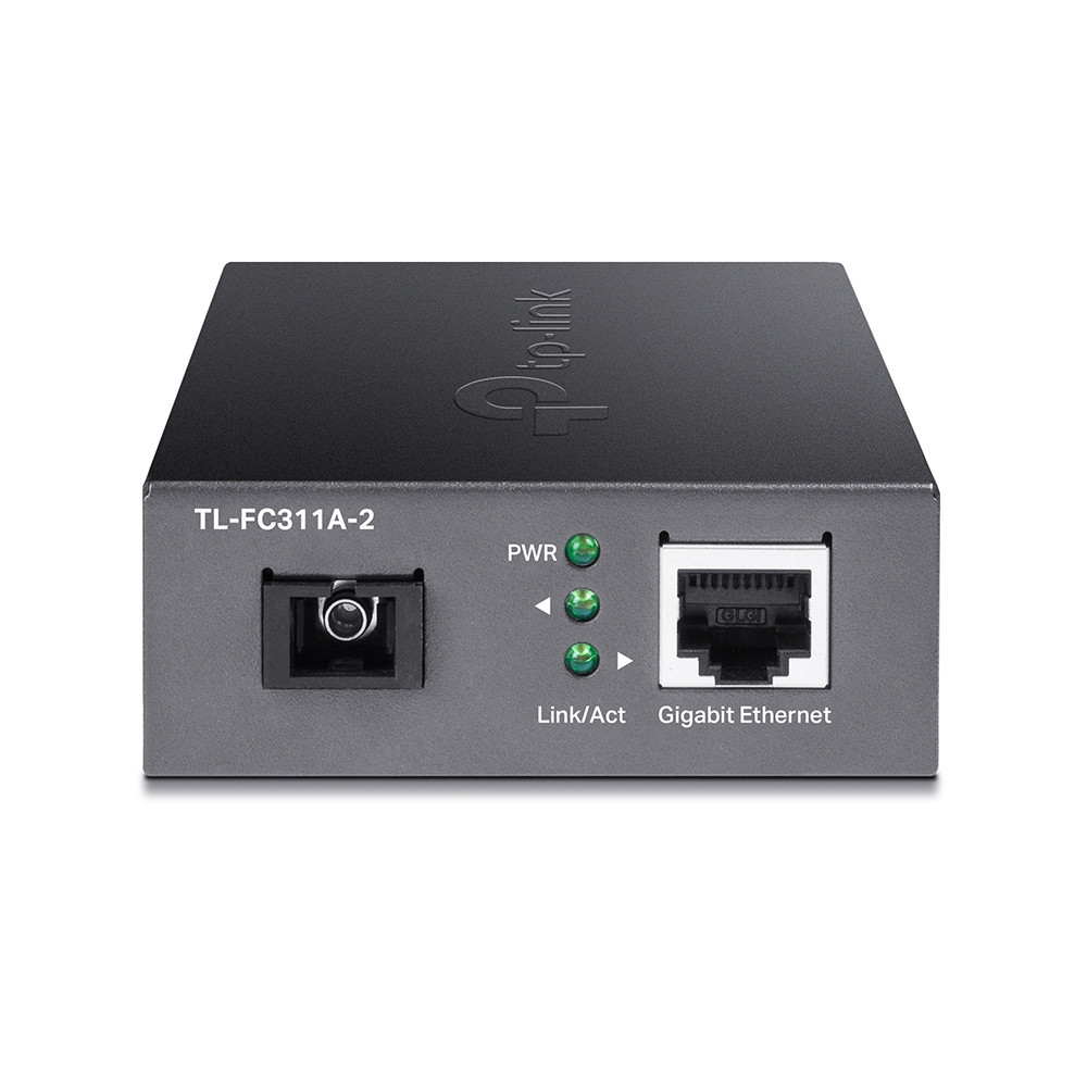 TP-Link TL-FC311A-2 convertisseur de support réseau 1000 Mbit s Monomode Noir