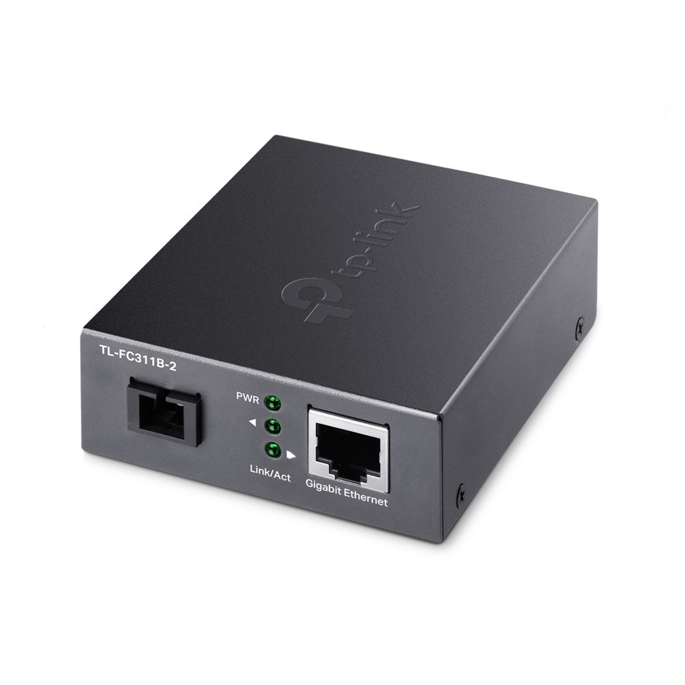 TP-Link TL-FC311B-2 convertisseur de support réseau 1000 Mbit s Monomode Noir TP-Link TL-FC311B-2 convertisseur de support réseau 1000 Mbit s Monomode Noir