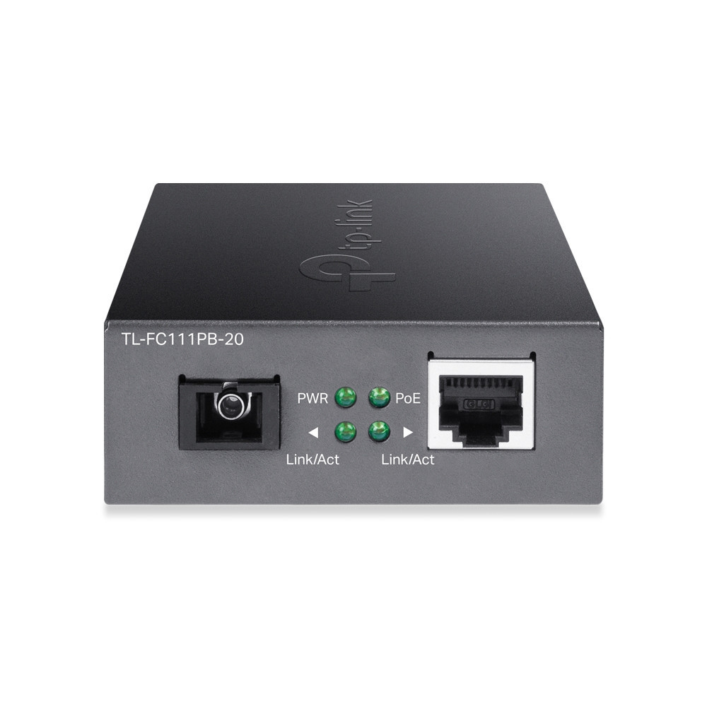 TP-Link TL-FC111PB-20 convertisseur de support réseau 100 Mbit s Noir