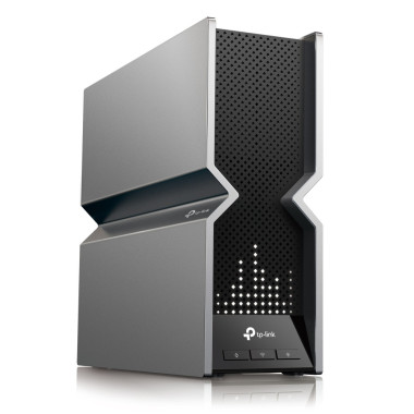 TP-Link Archer BE800 routeur sans fil Multi-Gigabit Ethernet Tri-bande (2,4 GHz   5 GHz   6 GHz) Noir, Acier inoxydable