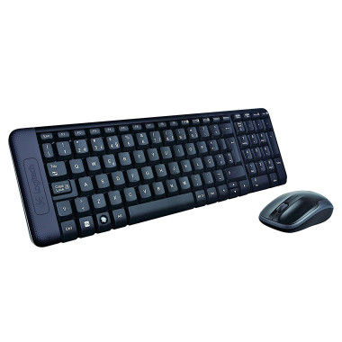 Logitech Wireless Combo MK220 clavier Souris incluse Bureau USB Espagnole Noir
