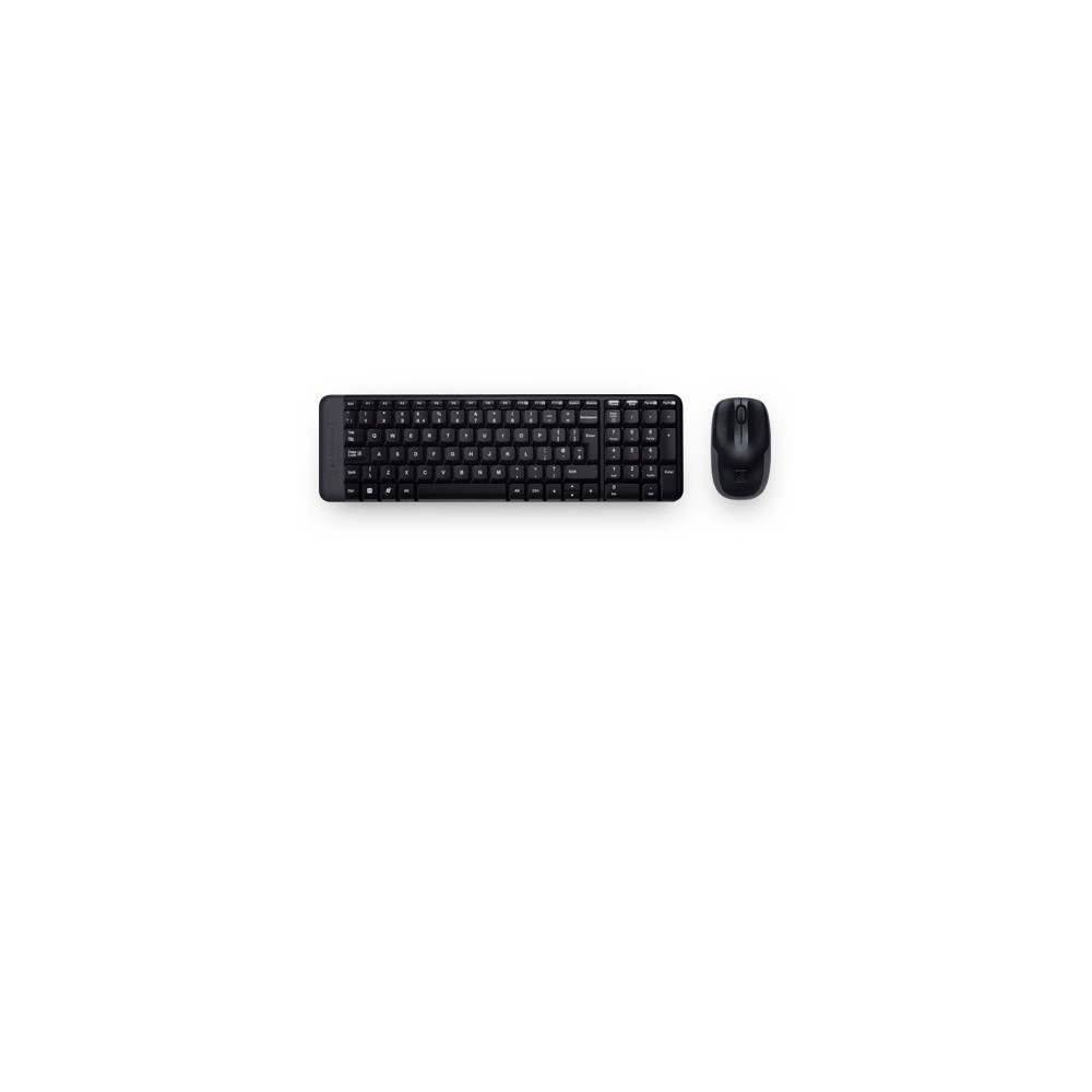Logitech Wireless Combo MK220 clavier Souris incluse Bureau USB Espagnole Noir