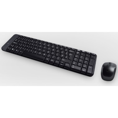 Logitech Wireless Combo MK220 clavier Souris incluse Bureau USB Espagnole Noir