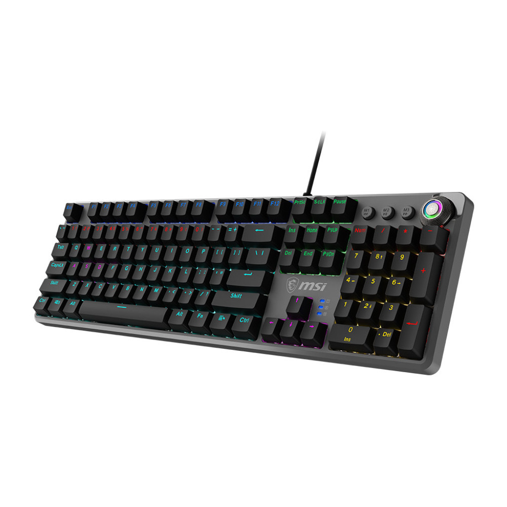 MSI FORGE GK310 RED DE clavier Jouer USB QWERTY Allemand Noir MSI FORGE GK310 RED DE clavier Jouer USB QWERTY Allemand Noir