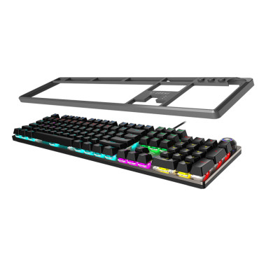 MSI FORGE GK310 RED DE clavier Jouer USB QWERTY Allemand Noir