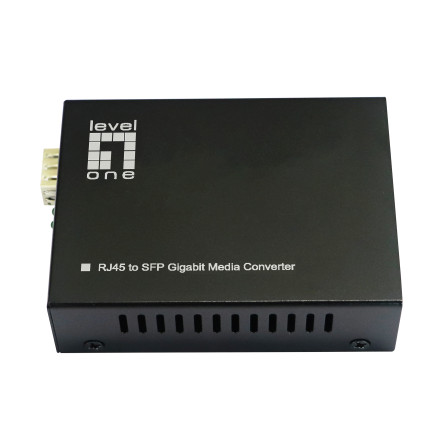 LevelOne GVT-2015 convertisseur de support réseau 1000 Mbit s Multimode, Monomode Noir