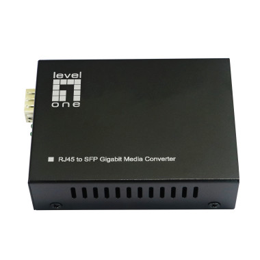 LevelOne GVT-2015 convertisseur de support réseau 1000 Mbit s Multimode, Monomode Noir