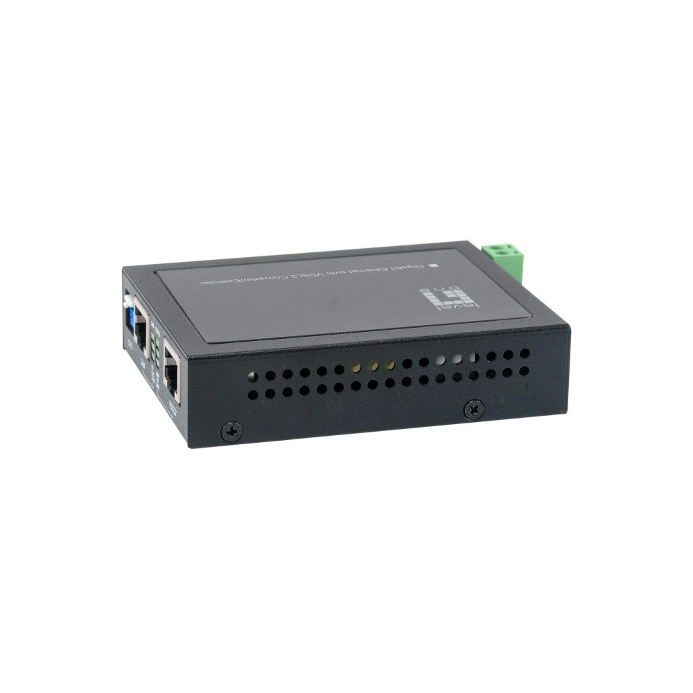 LevelOne VDS-2201 convertisseur de support réseau 1000 Mbit s Noir
