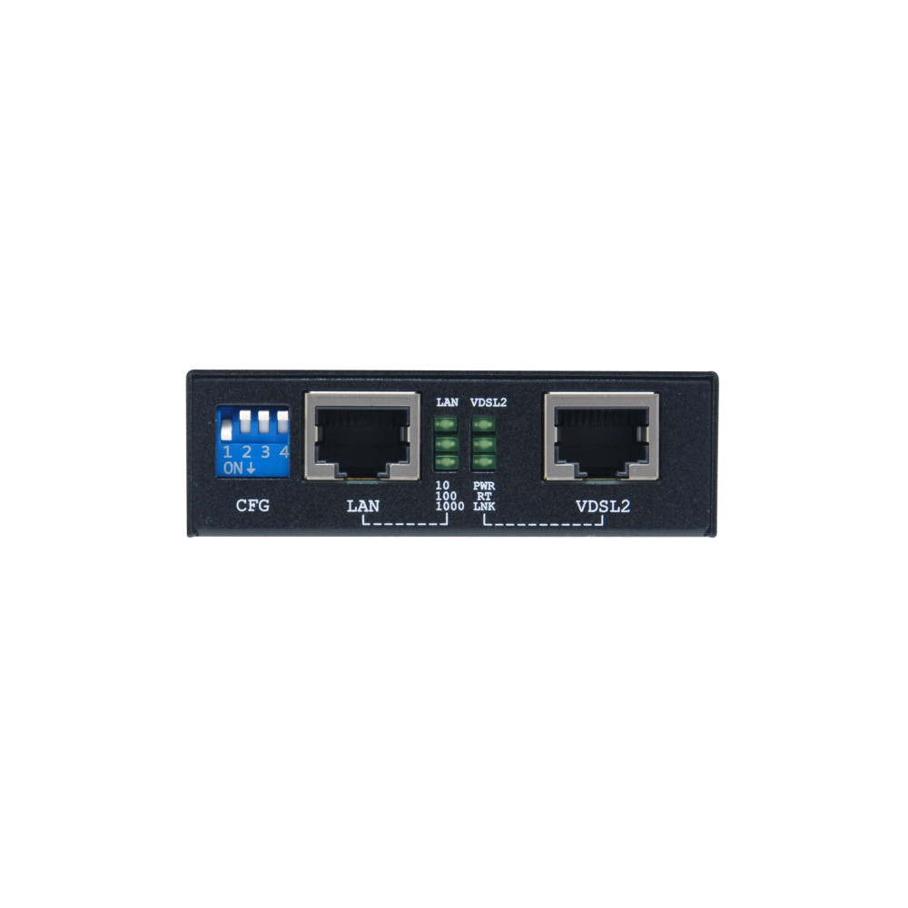 LevelOne VDS-2201 convertisseur de support réseau 1000 Mbit s Noir
