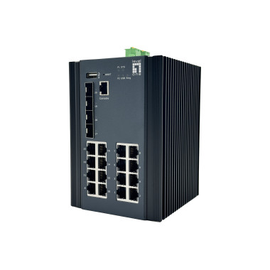 LevelOne IGU-2071 commutateur réseau Géré L2+ Gigabit Ethernet (10 100 1000) Noir