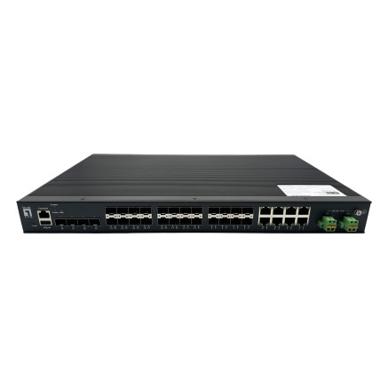 LevelOne IGU-2872 commutateur réseau Géré L2+ Noir