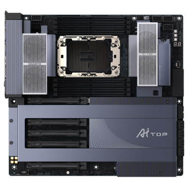 GIGABYTE W790 AI TOP Carte mère - Processeurs Intel Xeon, VRM 16+2+2 phases, jusqu'à 5600 MHz DDR5 (OC), 4xPCIe 5.0 + 2xPCIe