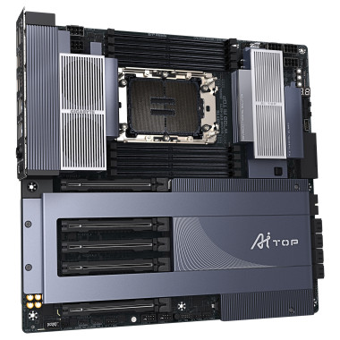 GIGABYTE W790 AI TOP Carte mère - Processeurs Intel Xeon, VRM 16+2+2 phases, jusqu'à 5600 MHz DDR5 (OC), 4xPCIe 5.0 + 2xPCIe